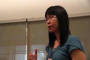Chui Yin presenting at the Symposium, May 29th, 2012, during the Toronto Network Meeting.